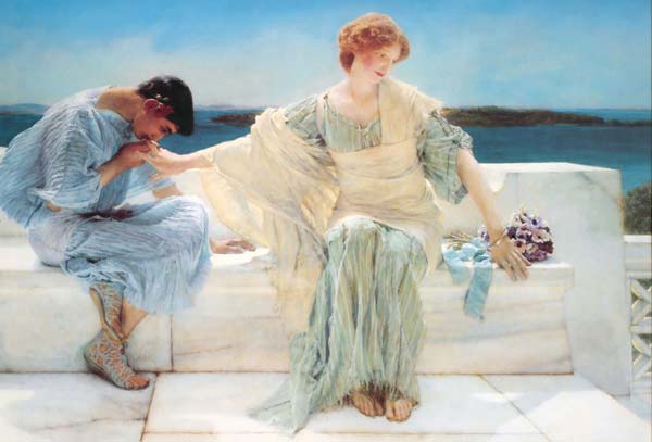 Ask me no more 1906 by Alma Tadema Lawrence - Click Image to Close