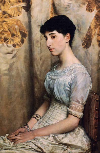 Miss alice lewis 1884 by Alma Tadema Lawrence - Click Image to Close