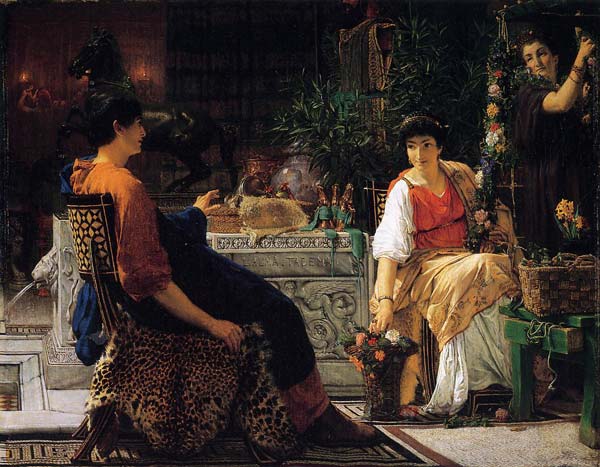 Preparations for the festivities 1866, Alma Tadema Lawrence - Click Image to Close