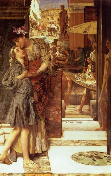 The parting kiss 1882, Alma Tadema Lawrence - Click Image to Close