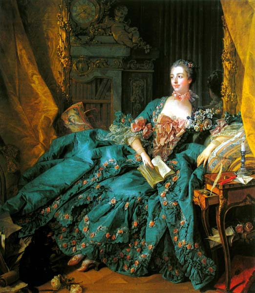 Portrait of madame de pompadour, Francois Francois Boucher - Click Image to Close