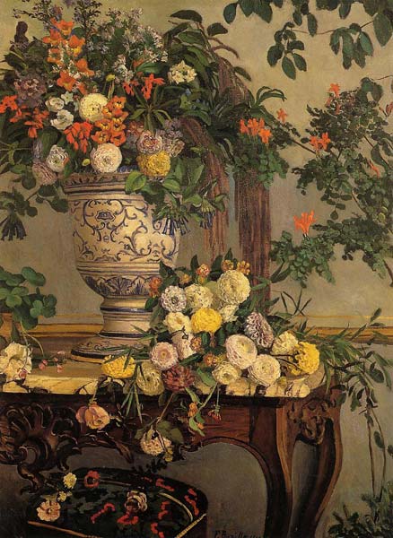 Flowers 1868, Frederic Bazille - Click Image to Close
