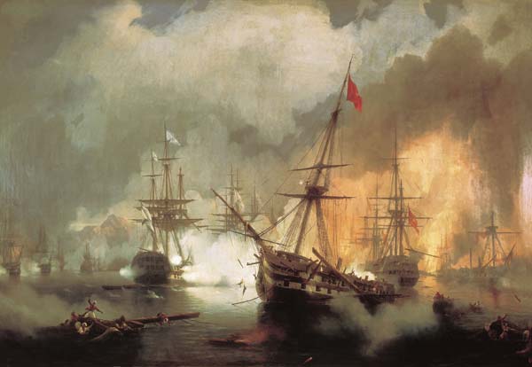 The battle of navarino 1846, Ivan Aivazovsky - Click Image to Close