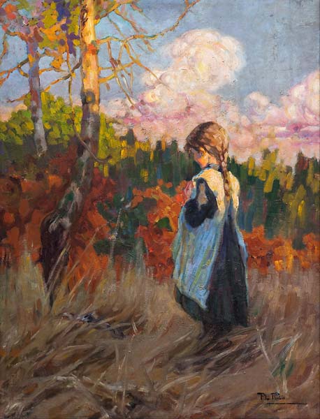 Girl in a Field - Click Image to Close