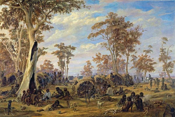 Adelaide, a tribe of natives on the banks of the river Torrens - Click Image to Close