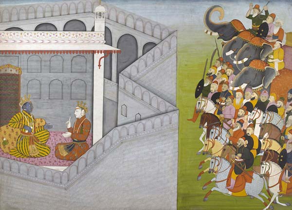 The Siege of Mathura by Jarasandha from the series Guler Basholi - Click Image to Close