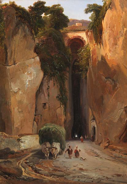 Entrance to the grotto of Posilipo - Click Image to Close