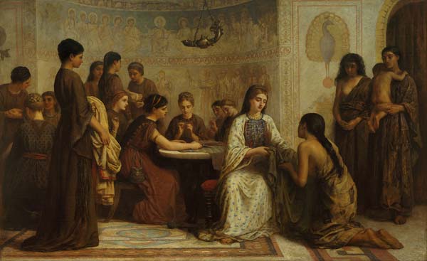 A Dorcas meeting in the 6th century - Click Image to Close
