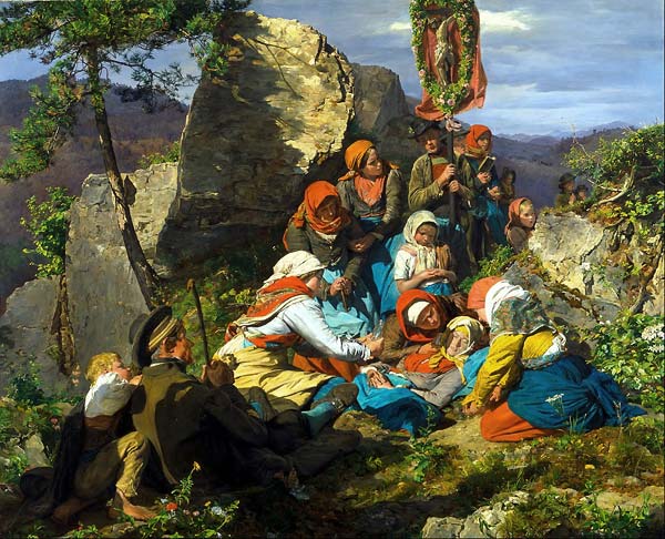 The Interrupted Pilgrimage (The Sick Pilgrim) - Click Image to Close