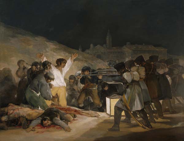 The 3rd of May 1808 in Madrid the executions on Principe Pio h - Click Image to Close