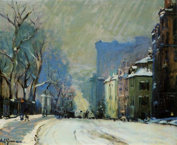 Street In Winter - Click Image to Close