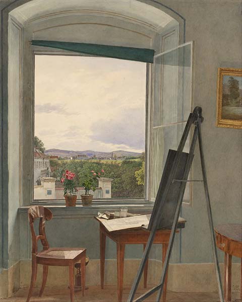 View from the Artist's Studio in Alservorstadt toward Dornbach, - Click Image to Close
