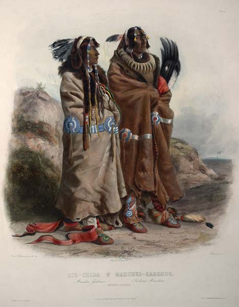 Mandan indians 1843 - Click Image to Close