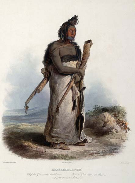 Mexkemahuastan chief of the gros ventres of the prairies - Click Image to Close