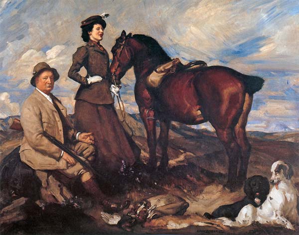 Miss alison preston and john proctor on mearbeck moor - Click Image to Close