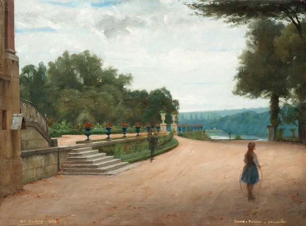 Park scene from Versailles - Click Image to Close