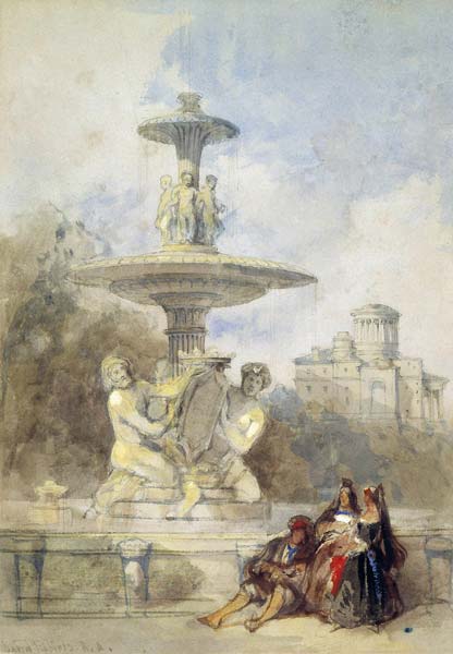 The Fountain on the Prado, Madrid - Click Image to Close
