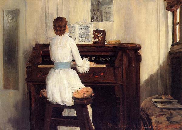 Mrs meigs at the piano organ - Click Image to Close