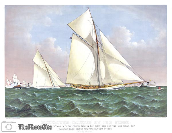 Mayflower, New York Bay 1886 - Click Image to Close