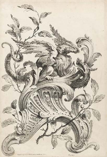 Winged Griffon on a Rocaille Bracket, from Premiere Partie Diver - Click Image to Close