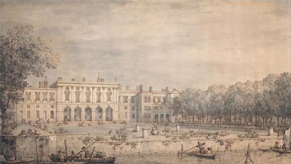 View of Old Somerset House from the Thames - Click Image to Close