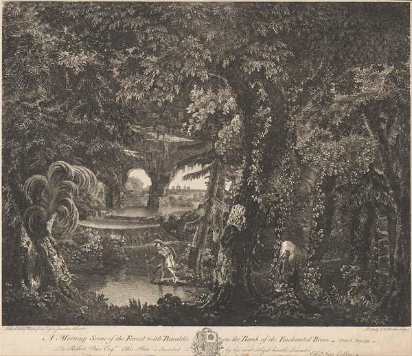 A Morning Scene of the Forest with Rinaldo on the Bank of the En - Click Image to Close