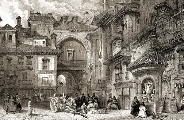 The Moorish Gate of Granada - Click Image to Close