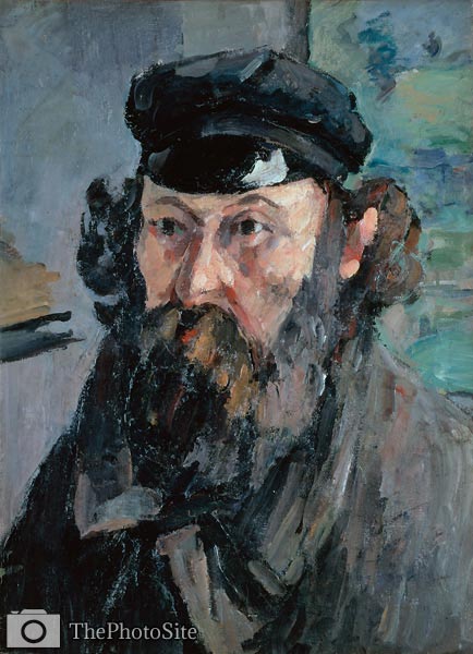 Self-Portrait in a Casquette Paul Cezanne - Click Image to Close