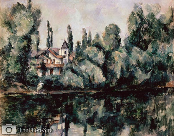 The Banks of the Marne (Villa on the Bank of a River) Paul Cezan - Click Image to Close