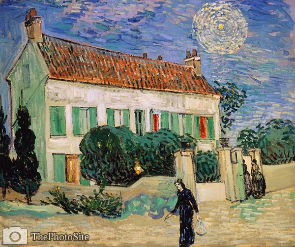 The White House at Night Vincent van Gogh - Click Image to Close