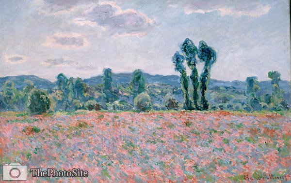 Poppy Field Claude Monet - Click Image to Close