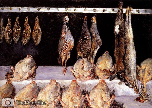 Display Of Chickens And Game Birds Gustave Caillebotte - Click Image to Close