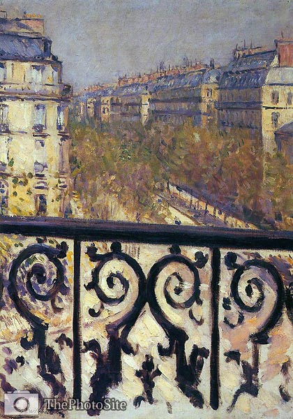 A Balcony in Paris Gustave Caillebotte - Click Image to Close