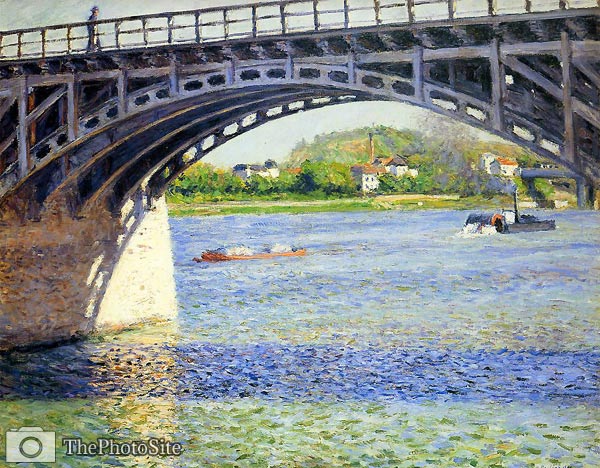 The Argenteuil Bridge and the Seine Gustave Caillebotte - Click Image to Close