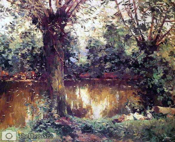 Banks of the Yerres Gustave Caillebotte - Click Image to Close