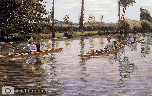 Perissoires sur l'Yerres aka Boating on the Yerres Gustave Caill - Click Image to Close