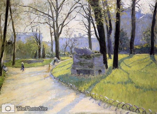 The Parc Monceau Gustave Caillebotte - Click Image to Close