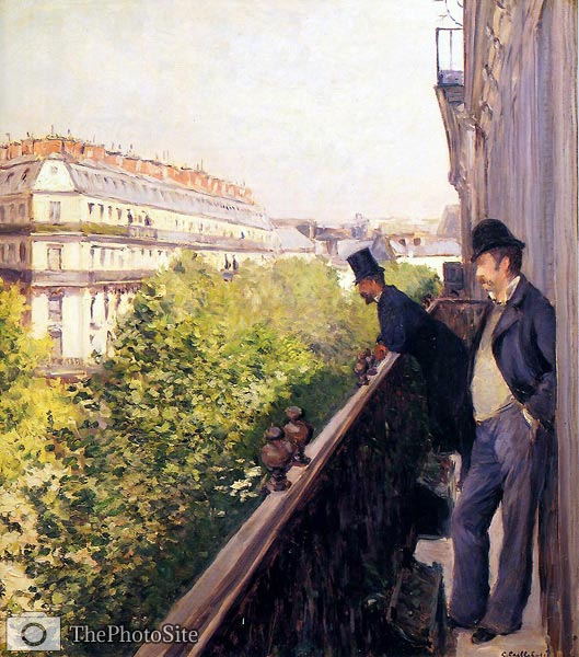 A Balcony Gustave Caillebotte - Click Image to Close