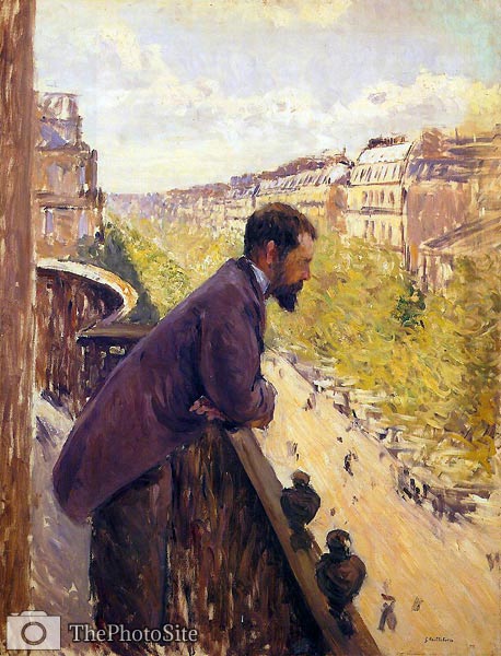 The Man on the Balcony Gustave Caillebotte - Click Image to Close
