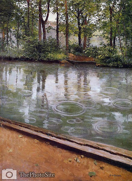 The Yerres, Rain Gustave Caillebotte - Click Image to Close