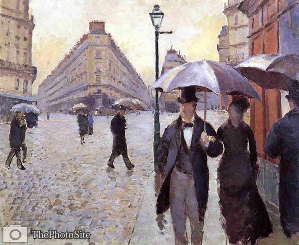 Paris Street- A Rainy Day (study) Gustave Caillebotte - Click Image to Close