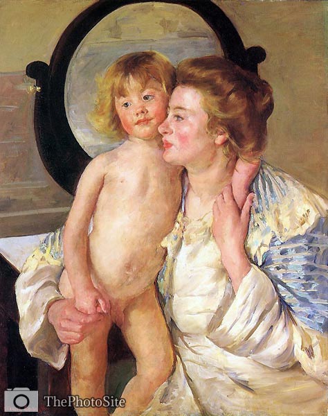 Mother and Child aka The Oval Mirror Mary Cassatt - Click Image to Close