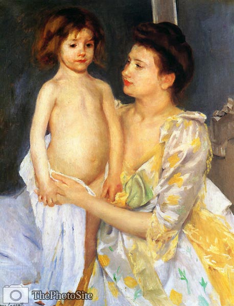 Jules Being Dried by His Mother Mary Cassatt - Click Image to Close