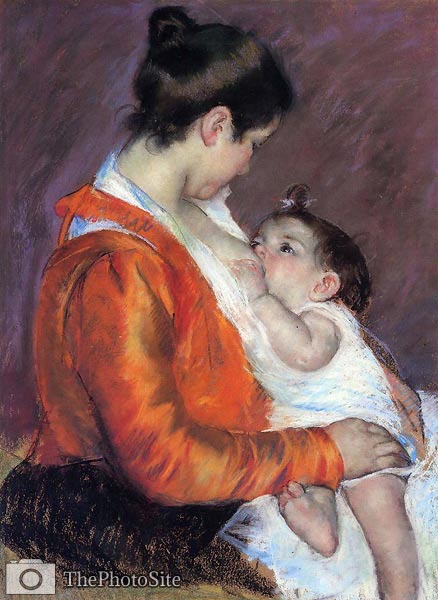 Louise Nursing Her Child Mary Cassatt - Click Image to Close