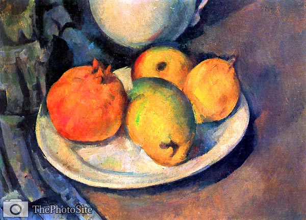 Still life with pomegranate and pears Paul Cezanne - Click Image to Close