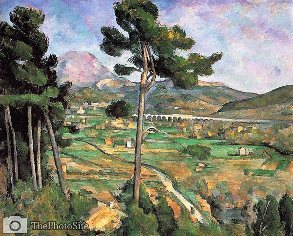 Landscape with Viaduct - Mont Sainte-Victoire Paul Cezanne - Click Image to Close