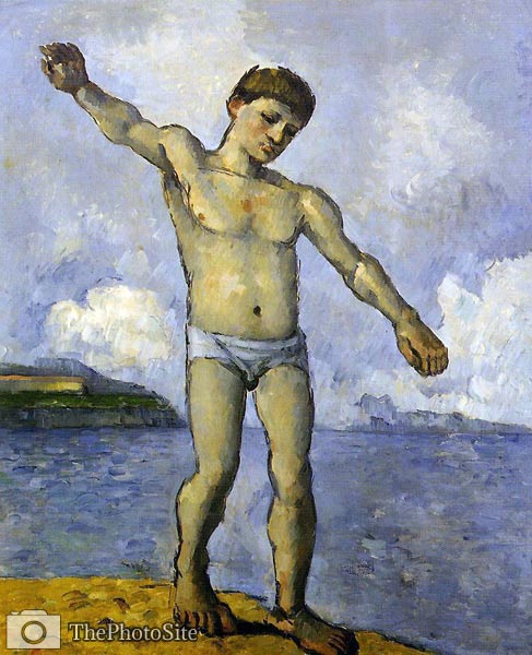 Bather with Outstreched Arms Paul Cezanne - Click Image to Close