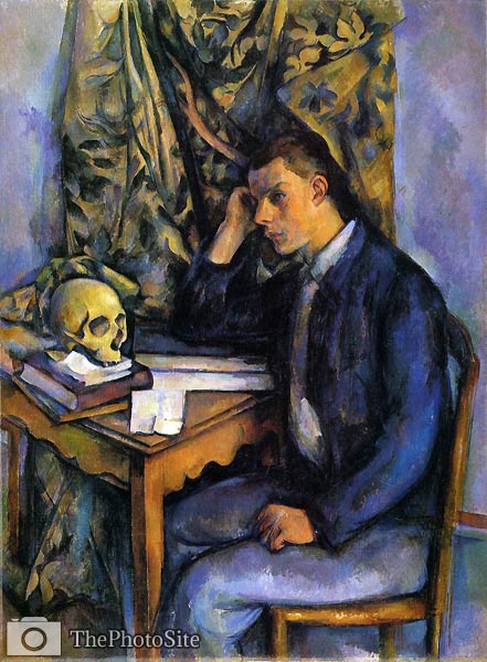 Boy with Skull Paul Cezanne - Click Image to Close