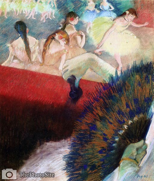 At the Theatre Edgar Degas - Click Image to Close