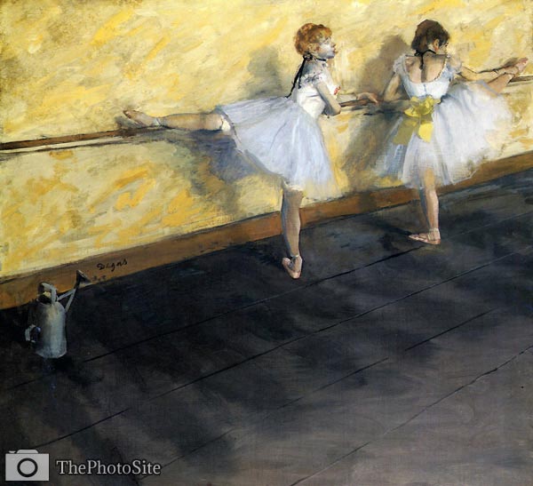 Dancers Practicing at the Bar Edgar Degas - Click Image to Close
